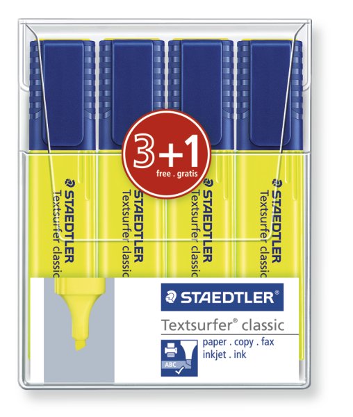 Staedtler textsurfer classic st 4 farver